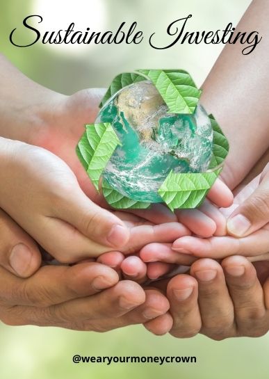 Hands from different generations holding a globe of green investments