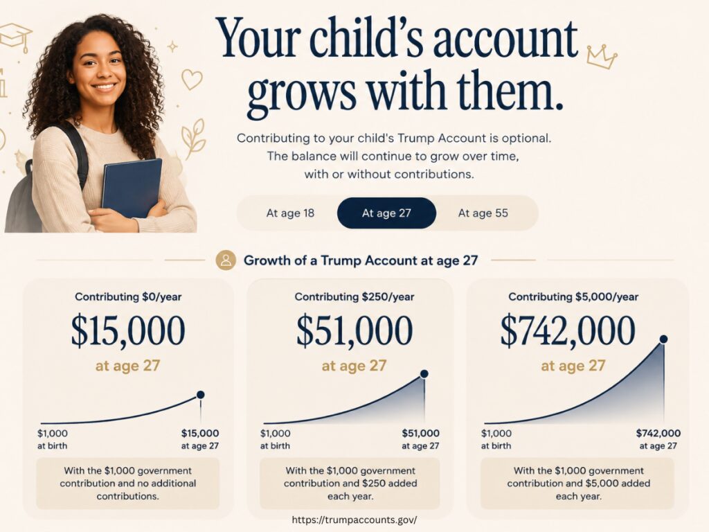 Graph showing the magic of compound interest